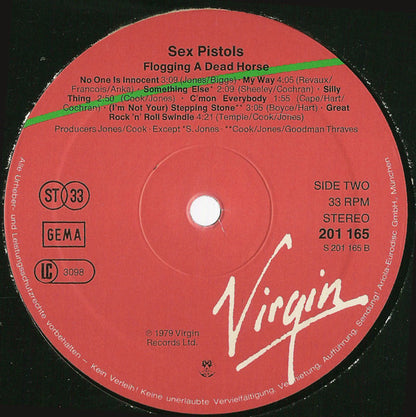 Sex Pistols : Flogging A Dead Horse (LP, Comp)