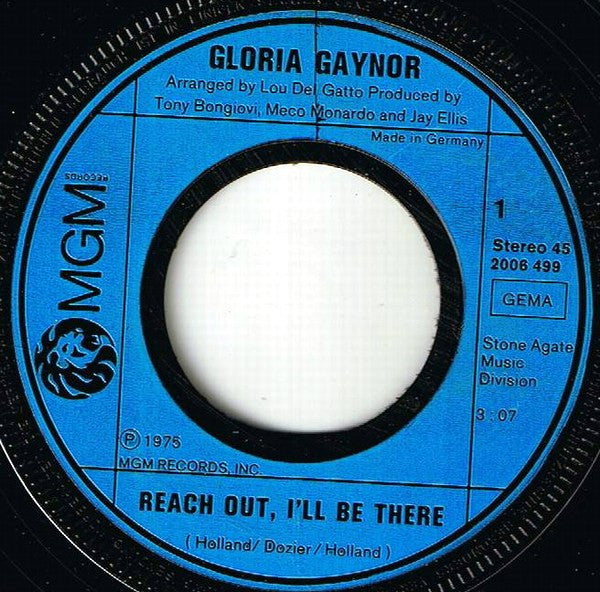 Gloria Gaynor : Reach Out, I'll Be There (7", Single)