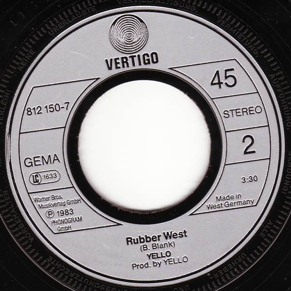 Yello : I Love You (7", Single)