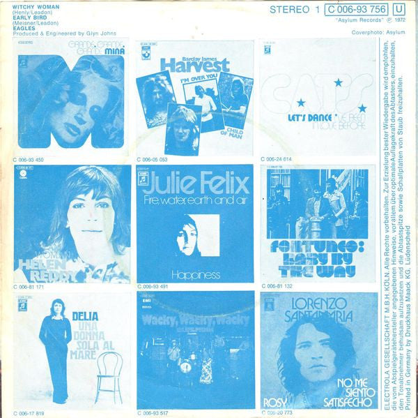 Eagles : Witchy Woman (7", Single)