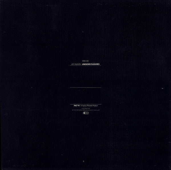 Joy Division : Unknown Pleasures (LP, Album, Tex)