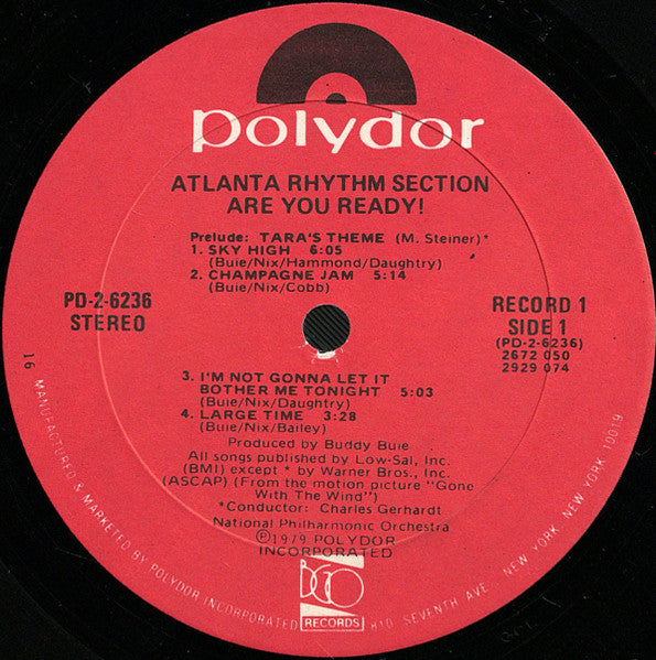 Atlanta Rhythm Section : Are You Ready! (2xLP, Album, Gol)