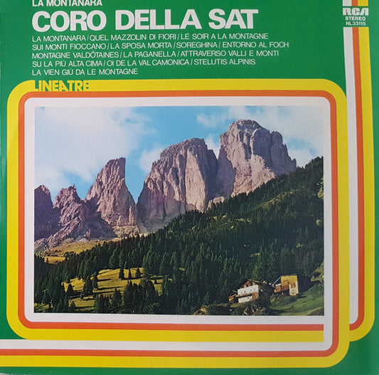 Coro Della S.A.T. : La Montanara (LP, Comp)