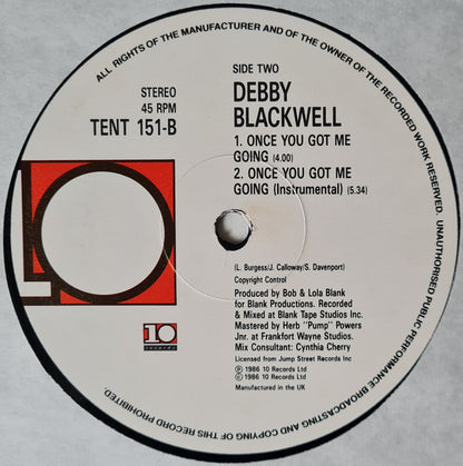 Debby Blackwell : Once You Got Me Going (12")