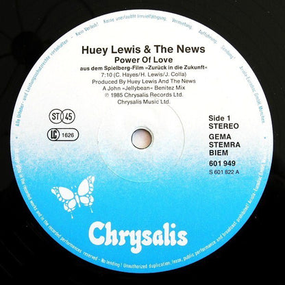 Huey Lewis & The News : The Power Of Love (12", Maxi)