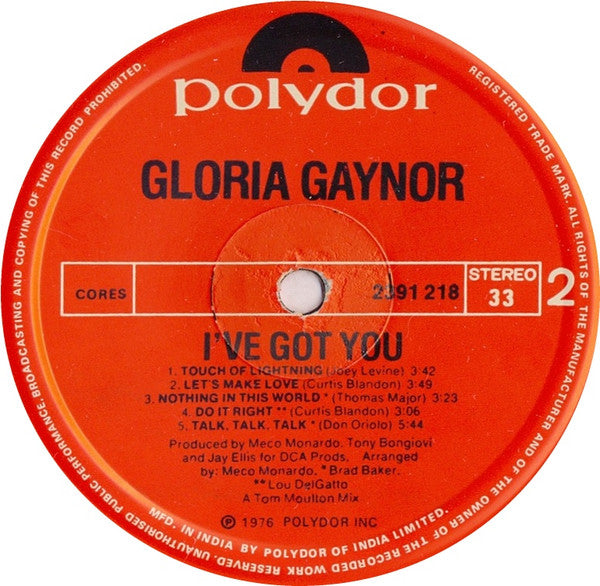 Gloria Gaynor : I've Got You (LP, Album)