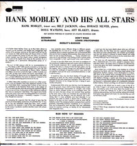 Hank Mobley : Hank Mobley And His All Stars (LP, Album, RE)