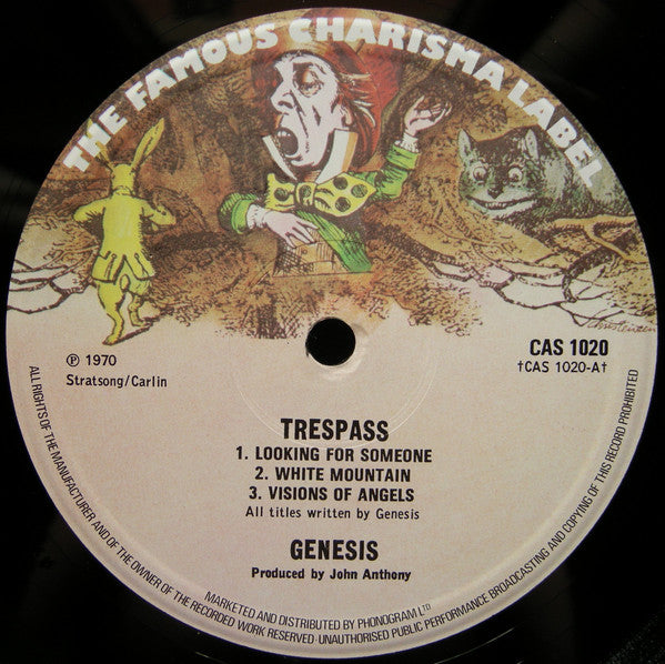 Genesis : Trespass (LP, Album, RE, Sma)