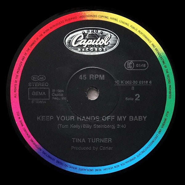 Tina Turner : Private Dancer (Full Length Version) (12", Maxi)