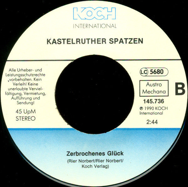 Kastelruther Spatzen : Tränen Passen Nicht Zu Dir (7", Single)