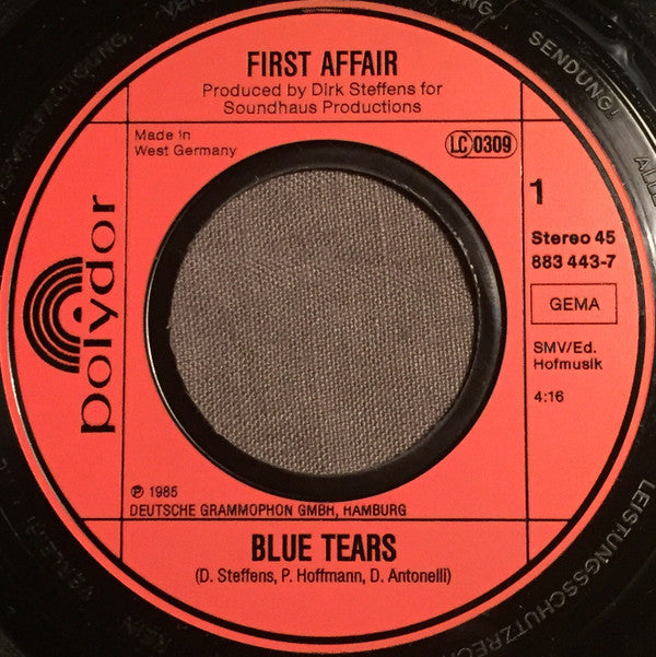 First Affair : Blue Tears (7", Single)