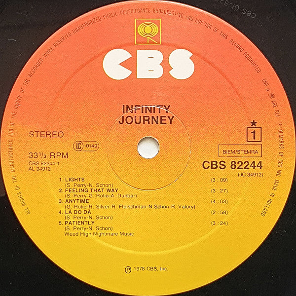 Journey : Infinity (LP, Album)