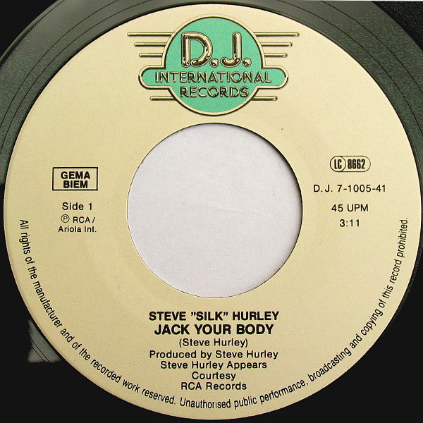 Steve 'Silk' Hurley* : Jack Your Body (7", Single)