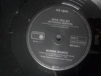 Bonnie Bianco : Miss You So (12", Maxi)