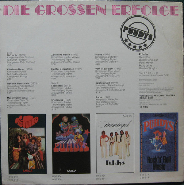 Puhdys : Die Grossen Erfolge (LP, Comp)