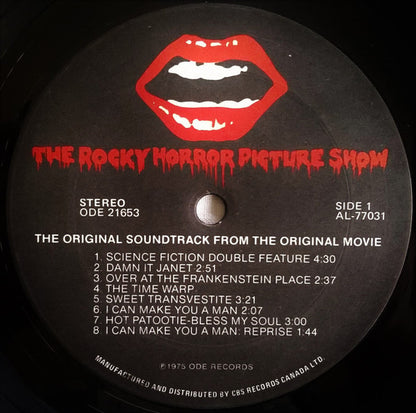 "The Rocky Horror Picture Show" Original Cast : The Rocky Horror Picture Show - Original Sound Track (LP, Album, RE)