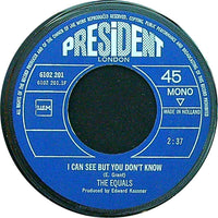 The Equals : I Can See, But You Don't Know / Gigolo Sam (7", Single)