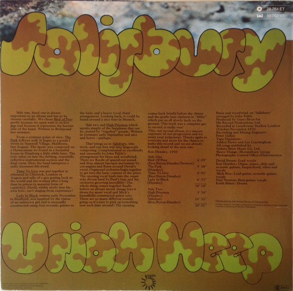 Uriah Heep : Salisbury (LP, Album, RE)