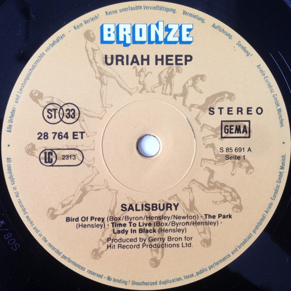 Uriah Heep : Salisbury (LP, Album, RE)