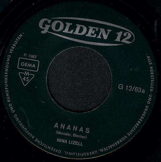 Nina Lizell : Ananas (7", Single, Mono)