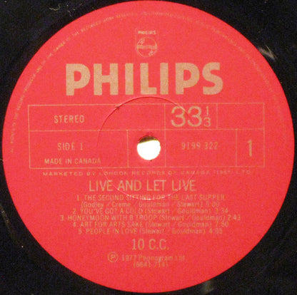 10cc : Live And Let Live (2xLP, Album)