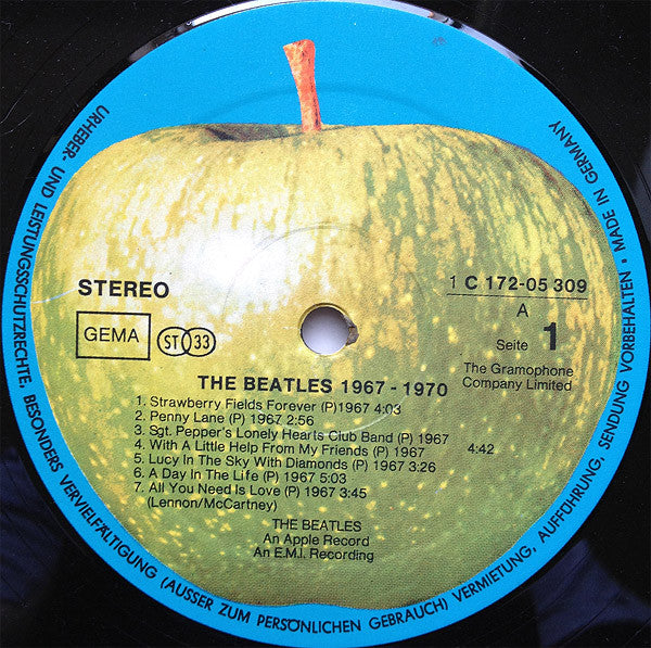 The Beatles : 1967-1970 (2xLP, Comp, RE)