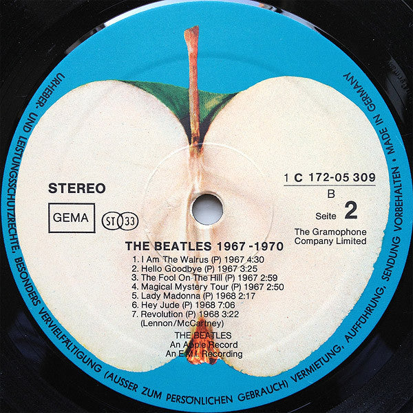 The Beatles : 1967-1970 (2xLP, Comp, RE)