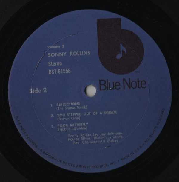 Sonny Rollins : Sonny Rollins (Vol. 2) (LP, Album, RE)