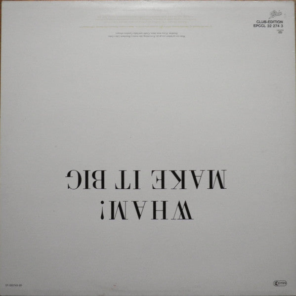 Wham! : Make It Big (LP, Album, Club)