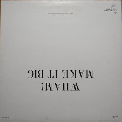 Wham! : Make It Big (LP, Album, Club)