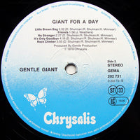 Gentle Giant : Giant For A Day (LP, Album, RE)