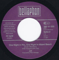 Jul Lekey : One Night In Rio, One Night In Miami Beach (7", Single)