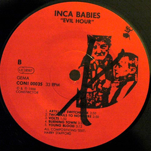 Inca Babies : Evil Hour (LP, Album)