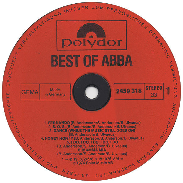 ABBA : The Best Of ABBA (LP, Comp, RE)