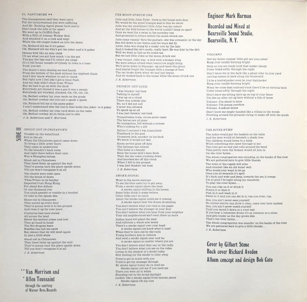 The Band : Cahoots (LP, Album, RE, Gat)