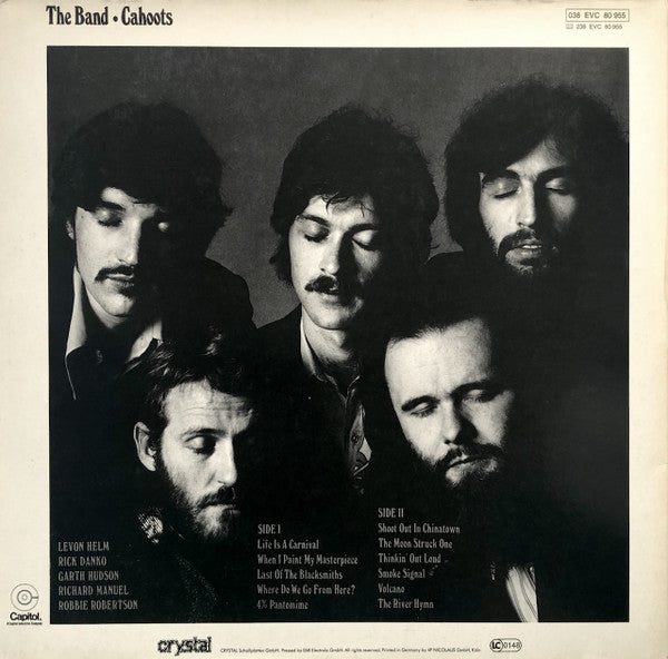 The Band : Cahoots (LP, Album, RE, Gat)