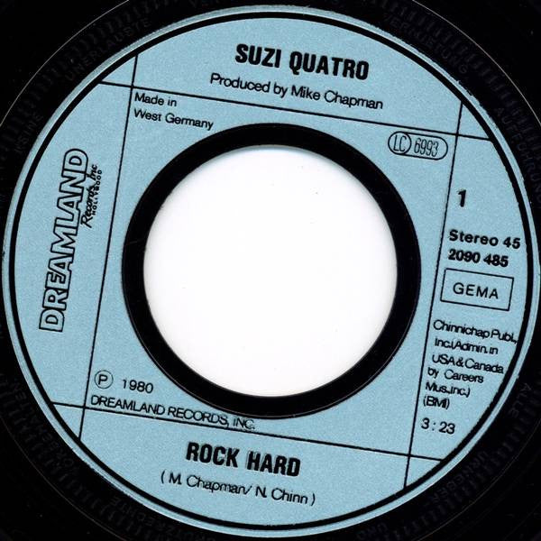 Suzi Quatro : Rock Hard (7", Single)