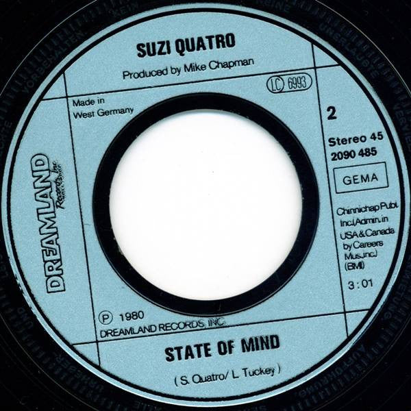Suzi Quatro : Rock Hard (7", Single)