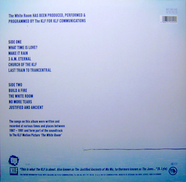 The KLF : The White Room (LP, Album)
