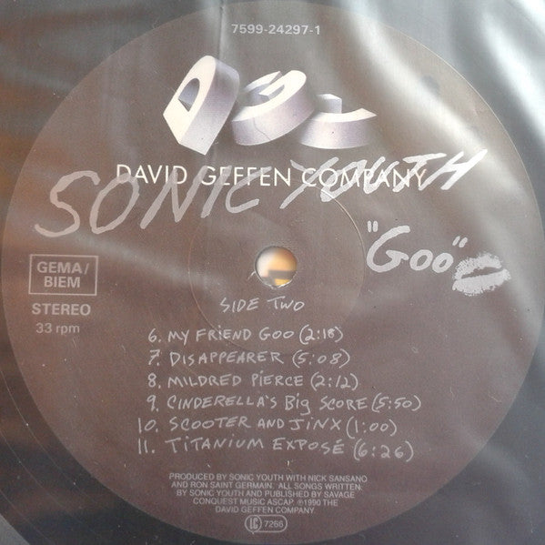 Sonic Youth : Goo (LP, Album)