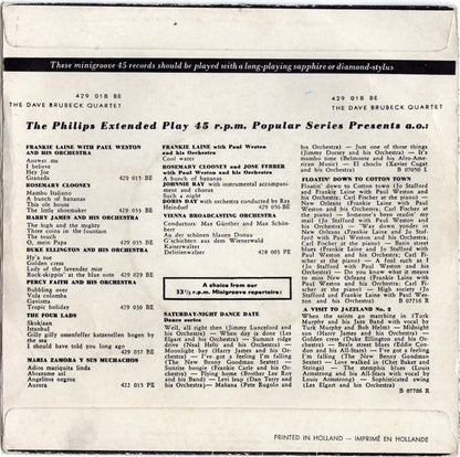 The Dave Brubeck Quartet : Take The "A" Train (7", EP)