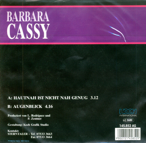 Barbara Cassy : Hautnah Ist Nicht Nah Genug (7", Single)