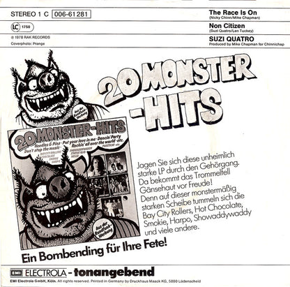 Suzi Quatro : The Race Is On (7", Single)