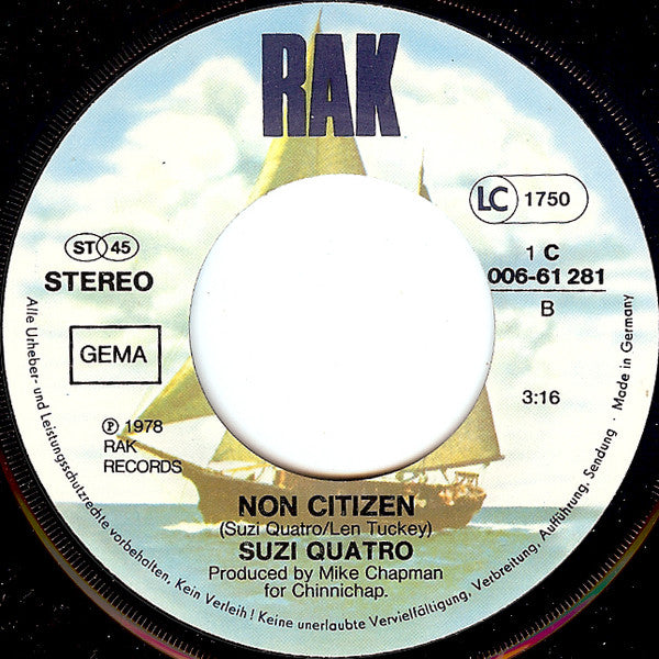 Suzi Quatro : The Race Is On (7", Single)