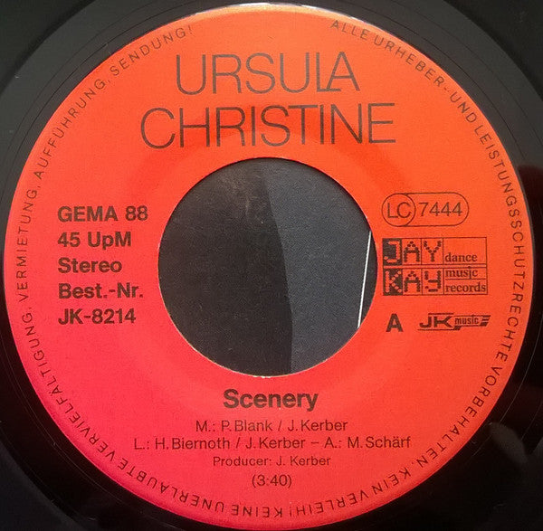 Ursula Christine : Scenery (7", Single)