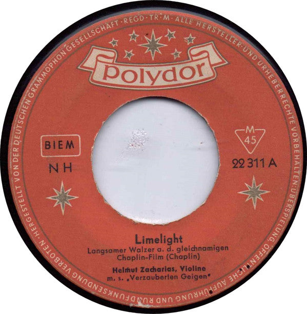 Helmut Zacharias : Limelight (7", Single, Mono)
