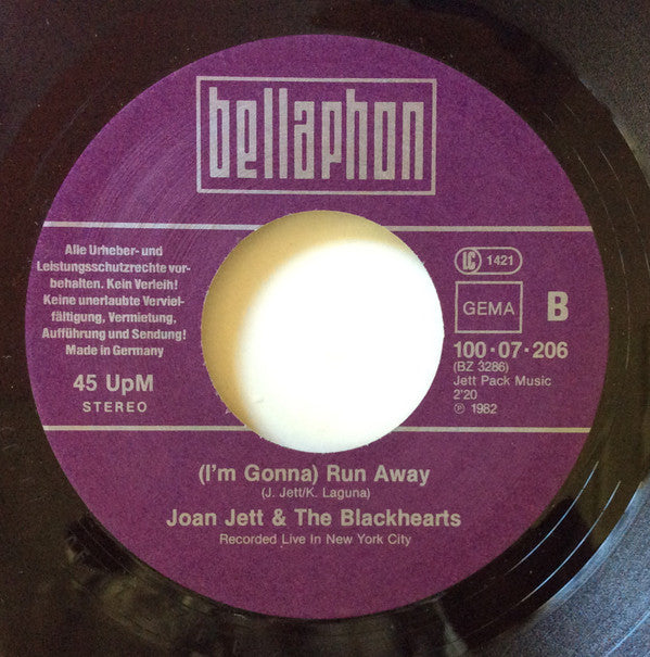 Joan Jett & The Blackhearts : You Don't Know What You've Got (7", Single)