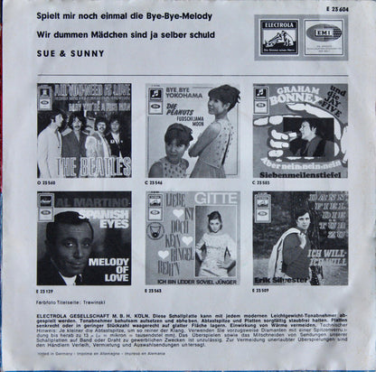 Sue & Sunny : Wir Dummen Mädchen Sind Ja Selber Schuld (7", Single)