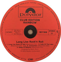 Rainbow : Long Live Rock 'N' Roll (LP, Album, Club)