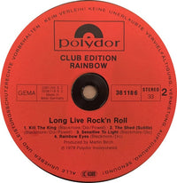 Rainbow : Long Live Rock 'N' Roll (LP, Album, Club)